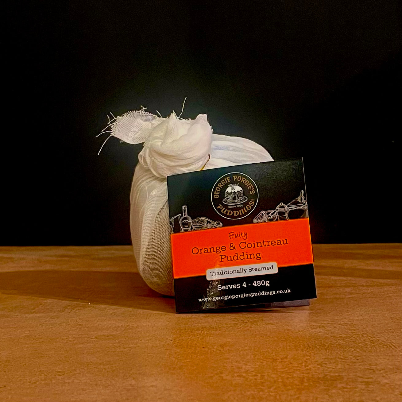 Georgie Porgie orange and Cointreau Christmas pudding, 480g